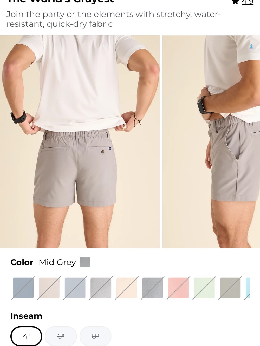 Chubbies Everywear - Performance Short - Picture 8 of 9